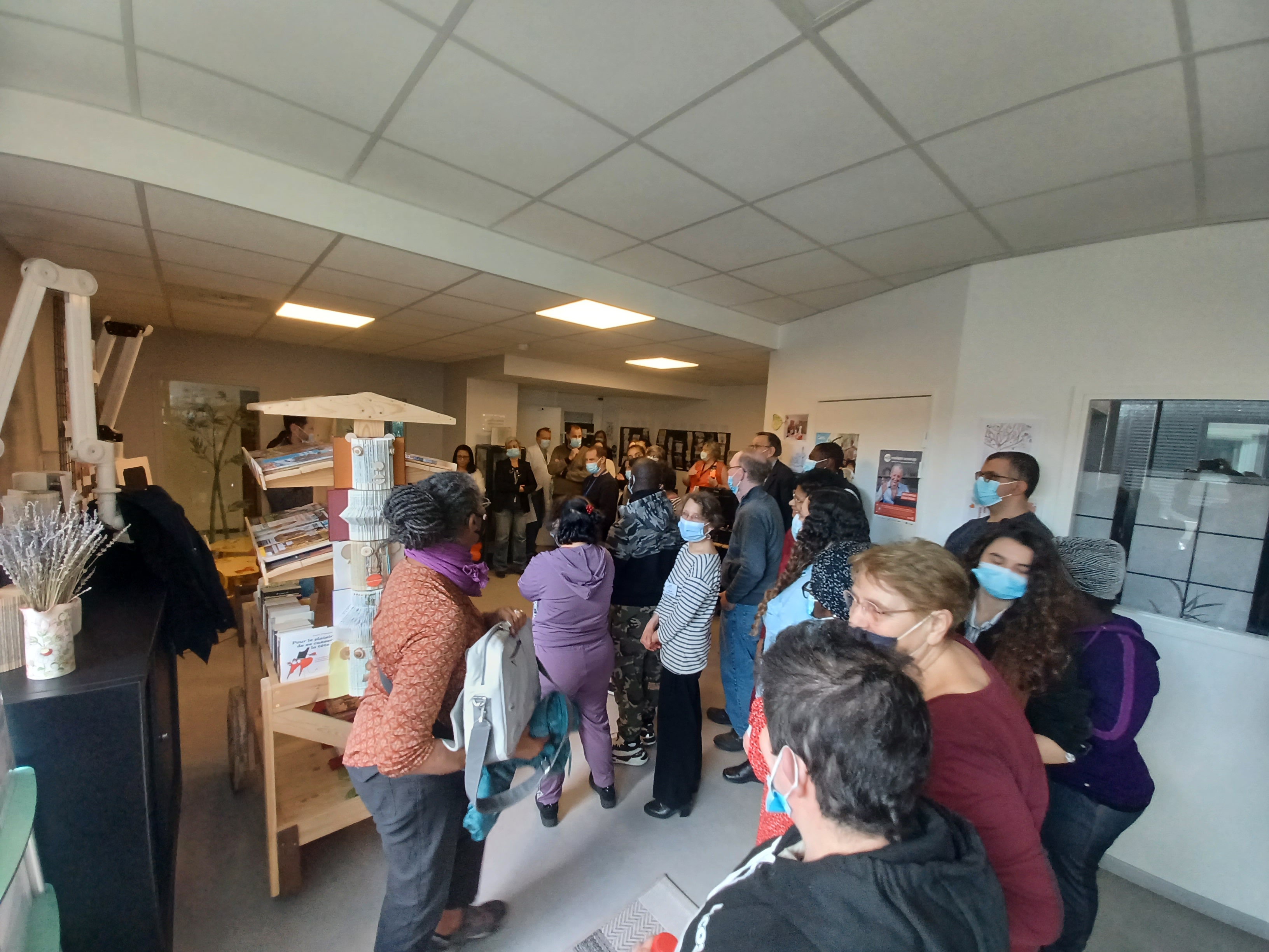 Inauguration du bibliobus au sein de la MDU