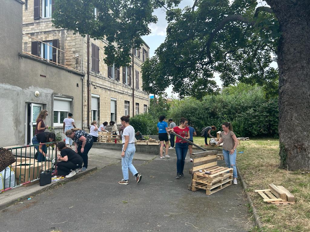 Team building solidaire à l'hôpital Casanova