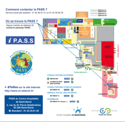plan de la PASS Saint-Denis 