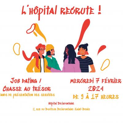 Job dating le 7 février de 9h à 17h à l'hôpital Delafontaine