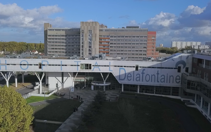 façade de l'hôpital de Saint-Denis 