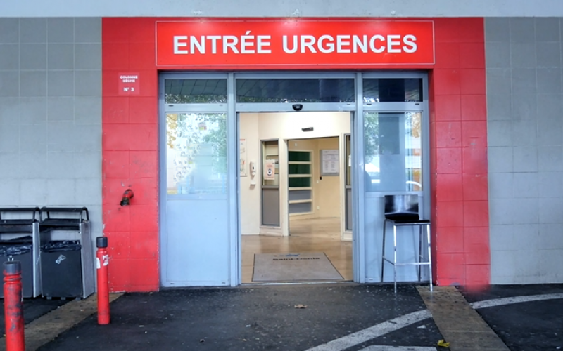 entrée des urgences de St-Denis 